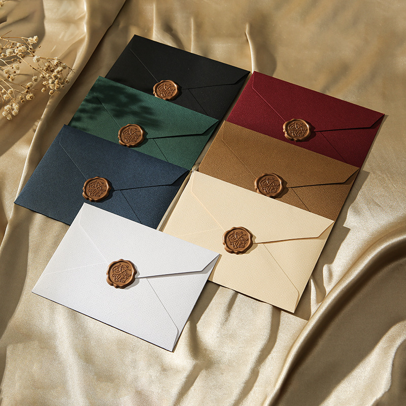Wax Seal Stamp Kit - 10 مجموعات من بطاقات التهنئة مقاس