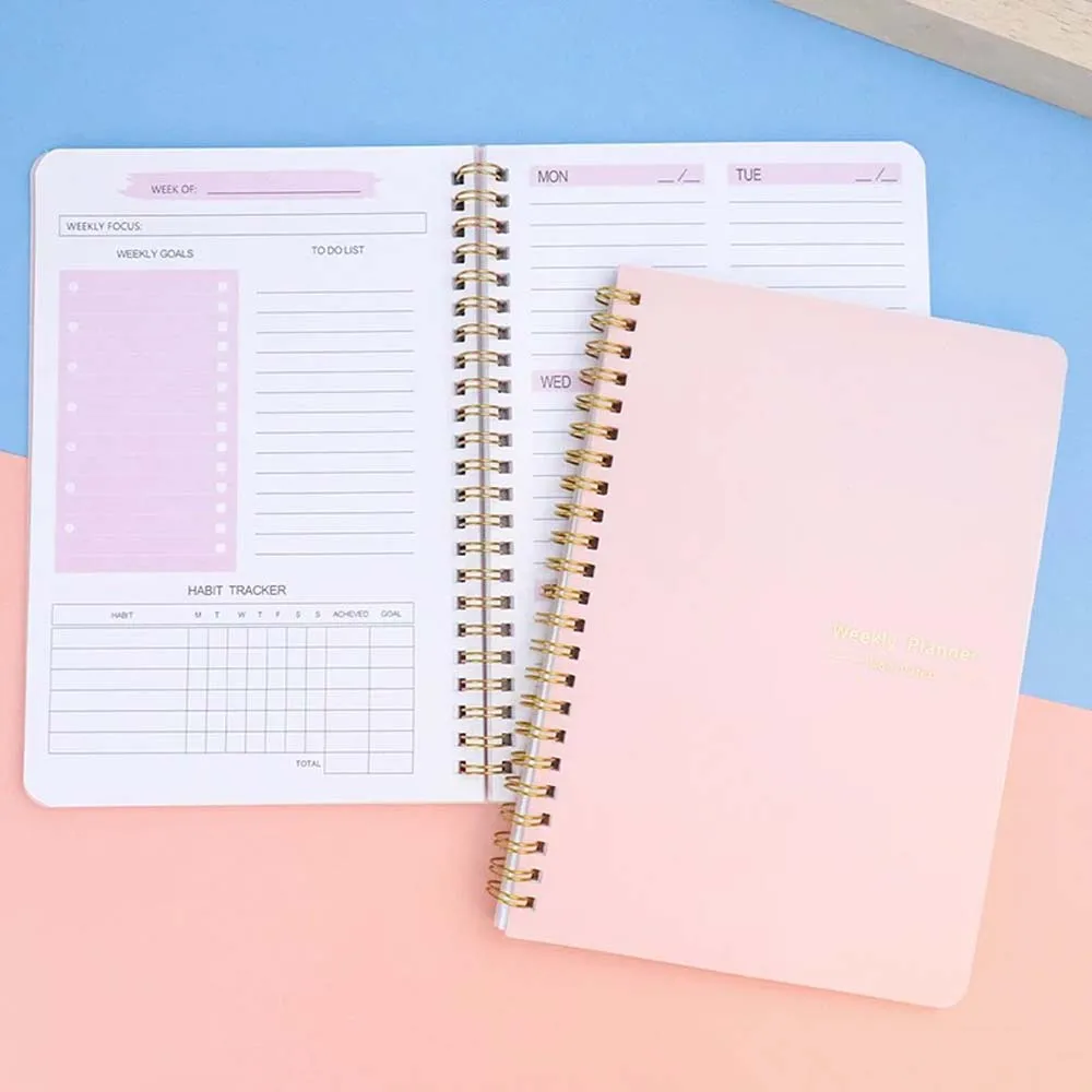 Planner Weekly Budget - مخطط أسبوعي A5 بتصميم أنيق وبسيط،