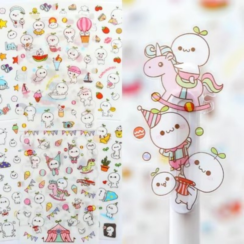 Total Stationery & Office Supply - ملصقات كرتون للقطط والورق ، ملصقات
