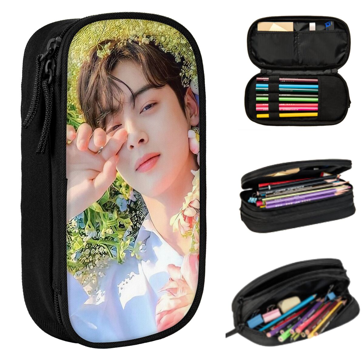 Stationery And Office Supply Chain - حافظة أقلام Cha EunWoo Kpop Astro