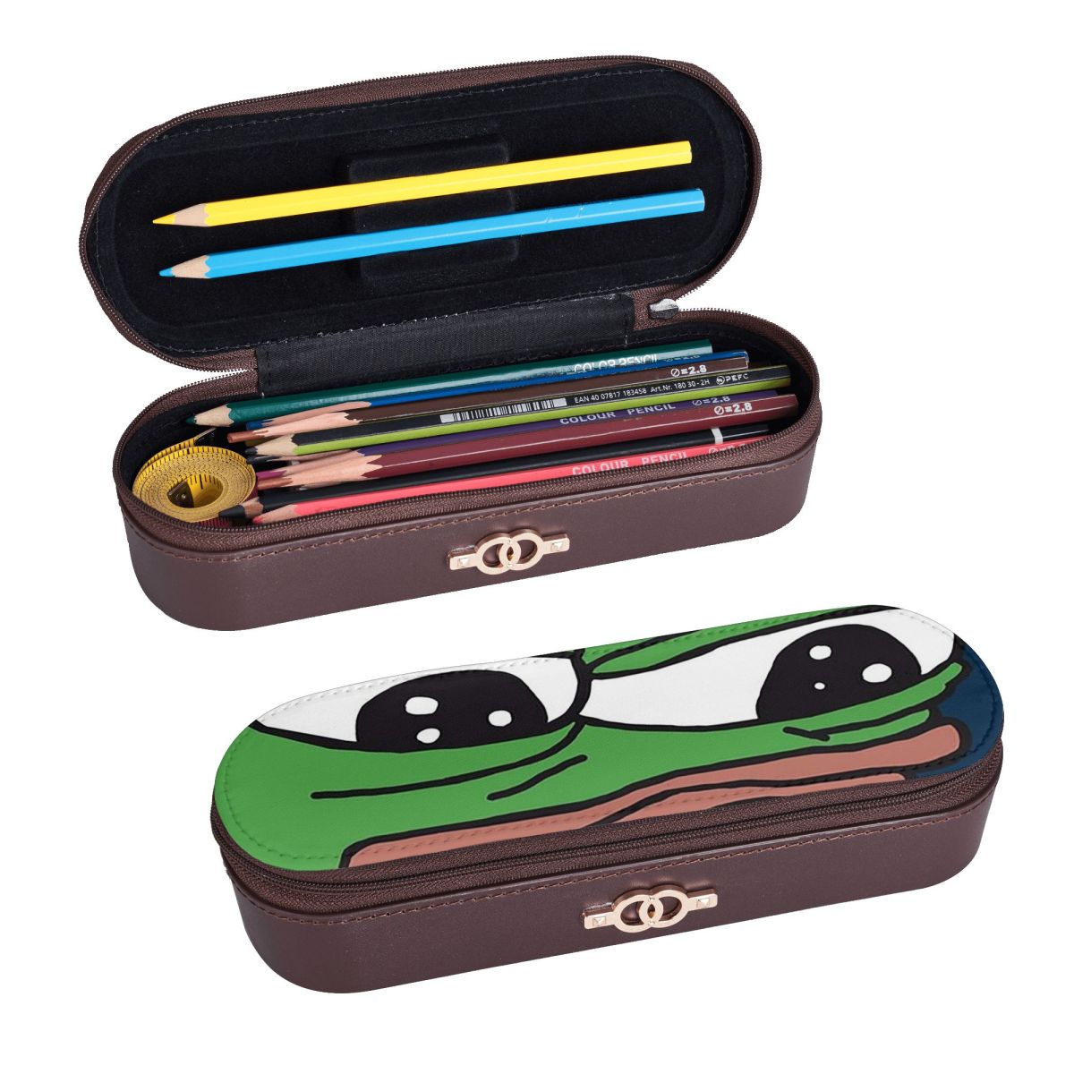 Stationery Office And School Supply Stores - حافظة أقلام جلدية عالية الجودة للطلاب