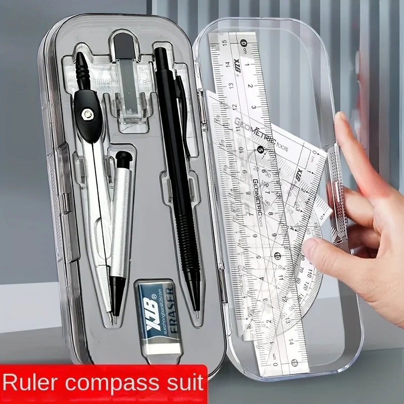 Compass Geometry Set - مجموعة هندسية رياضية 8 في 1