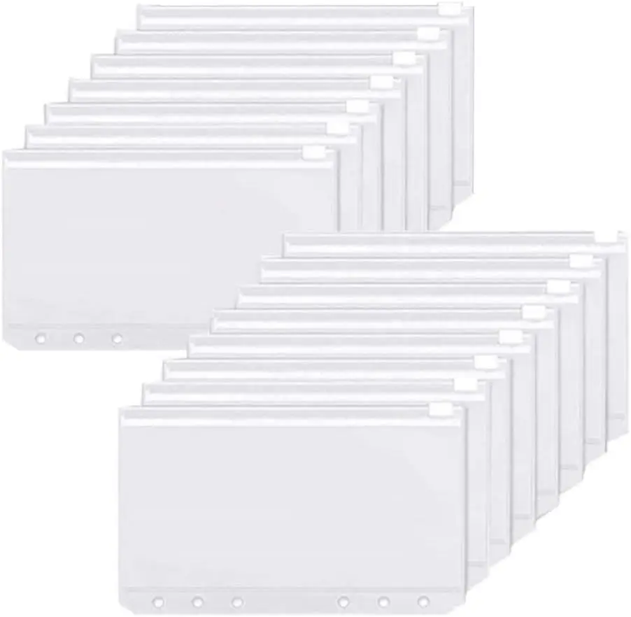 Planner Weekly Budget - جيوب الموثق A6 6 حفرة سستة