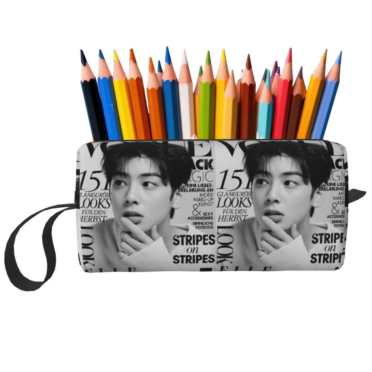 Stationery And Office Supply Chain - حافظة أقلام Cha EunWoo Kpop Astro