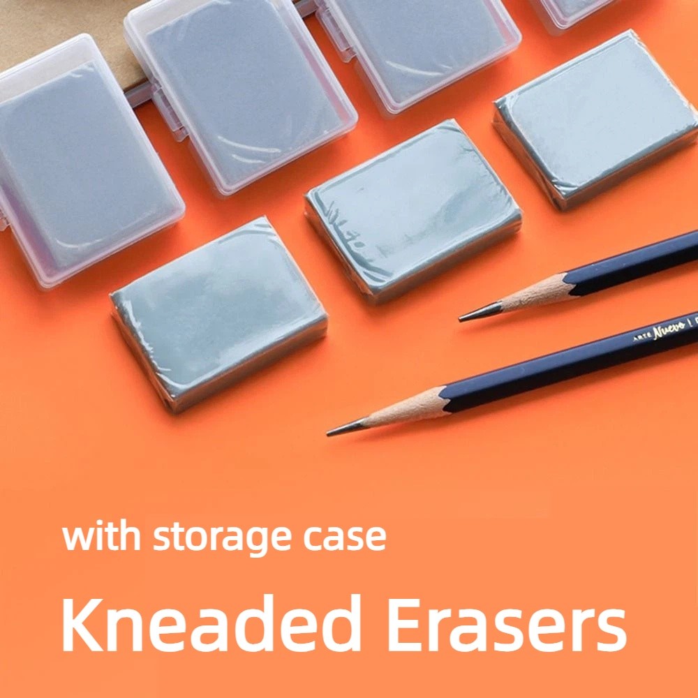 4 قطعة محايات رسم ناعمة تصحيح  - مراجعة Rubber Eraser Kneaded وسعره