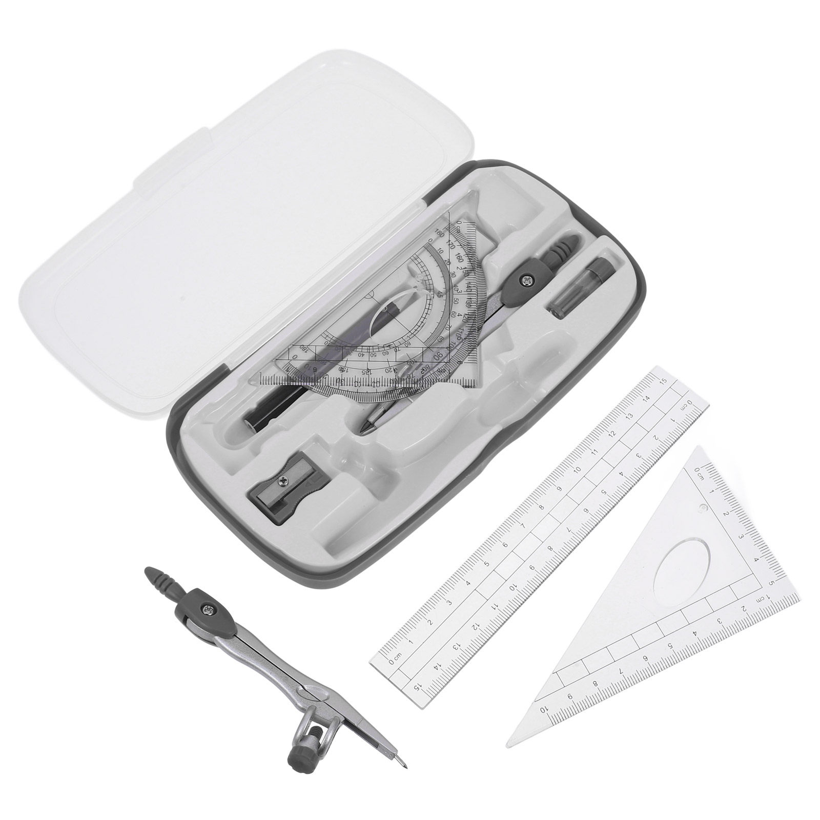 مجموعة أدوات رسم هندسية مدرسية - مراجعة Compass Geometry Set وسعره