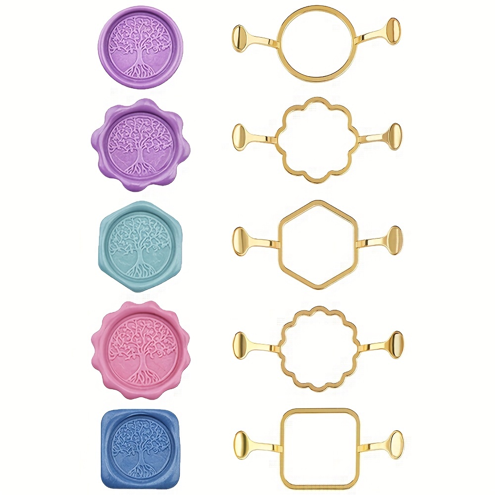 5-حزمة مسدس مربع المعادن ختم م - مراجعة Wax Seal Stamp Kit وسعره
