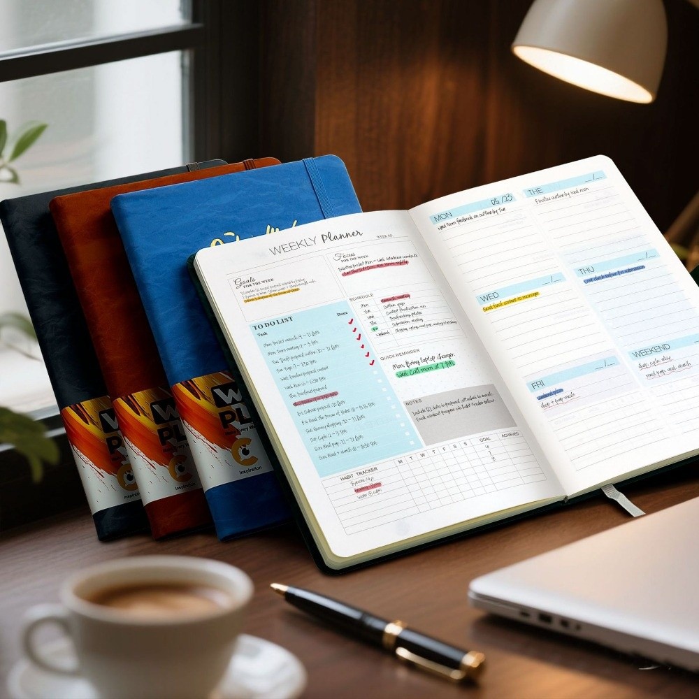 مخطط أسبوعي إنجليزي A5، قائمة  - مراجعة Planner Weekly Budget وسعره
